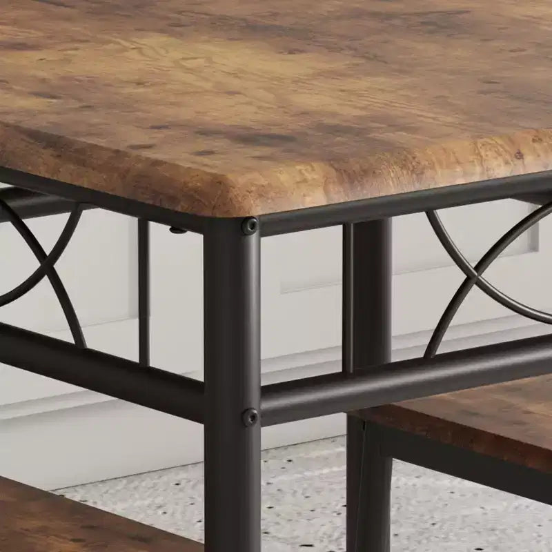Ensemble table et chaises de salle à manger pour 2, ensemble table carrée et chaises, ensemble de table de cuisine 3 pièces pour 2 avec chaises rembourrées, pour petits espaces, appartement