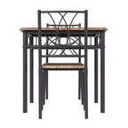Ensemble table et chaises de salle à manger pour 2, ensemble table carrée et chaises, ensemble de table de cuisine 3 pièces pour 2 avec chaises rembourrées, pour petits espaces, appartement