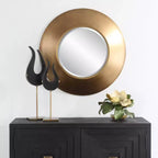 Miroir Mural Rond Uttermost Contessa Or Antique 29 1/2
