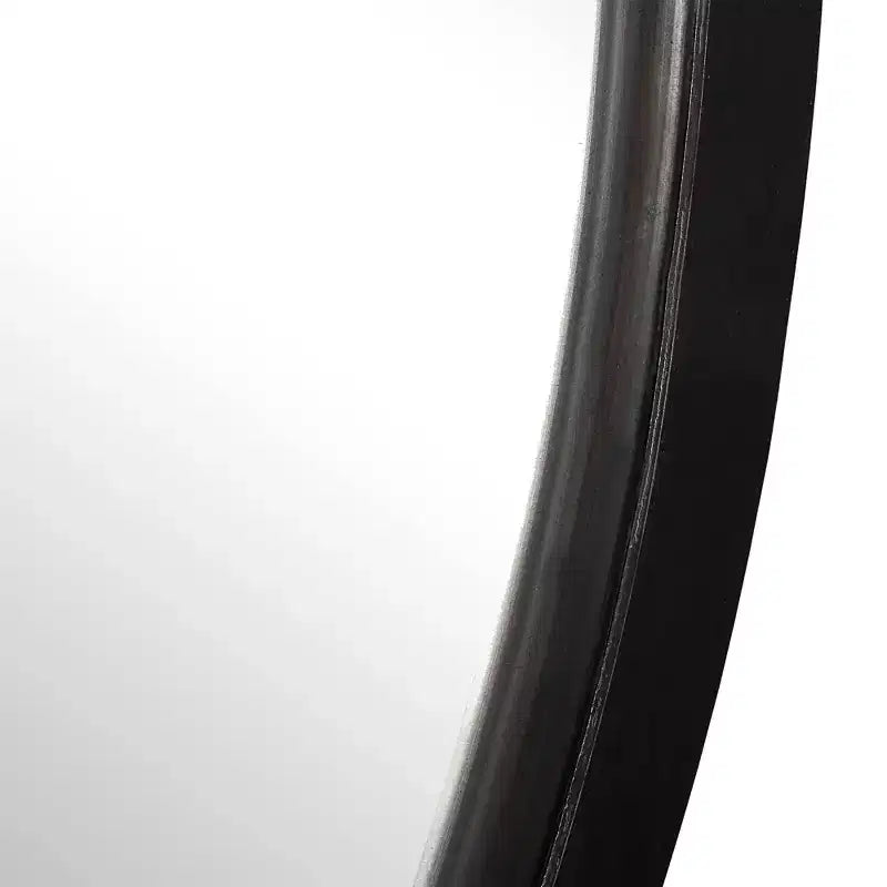 Miroir Mural Décoratif Rond Uttermost, Cadre en Fer Vieilli Noir Gris, 44 Pouces de Large, pour Salle de Bain, Chambre à Coucher, Salon