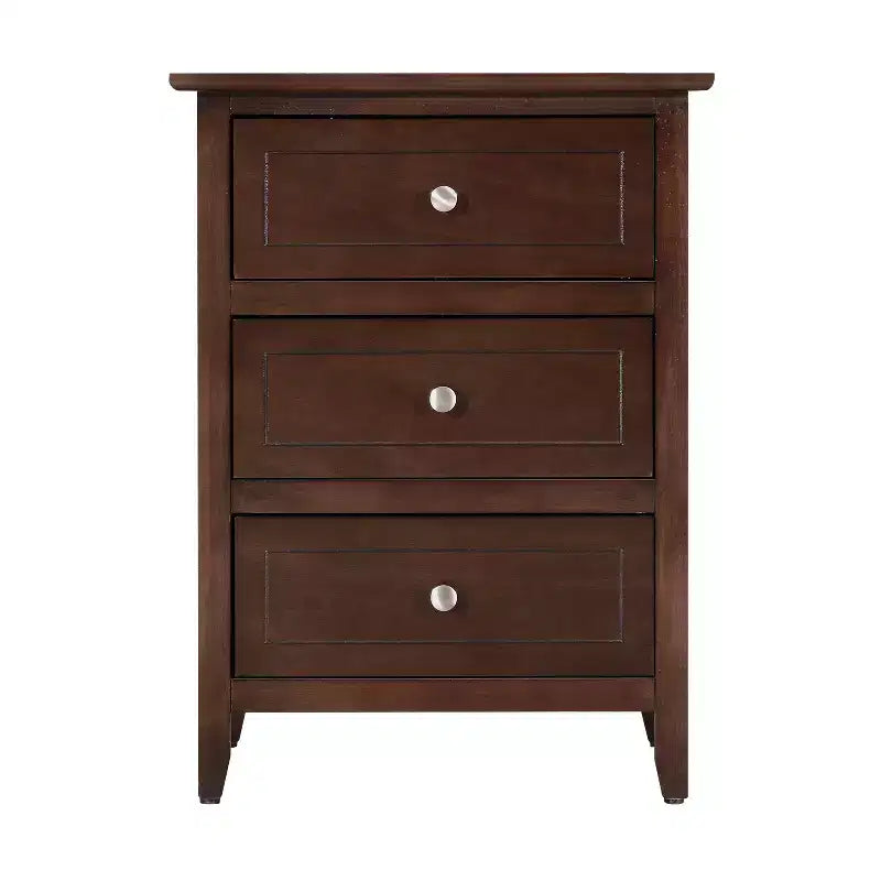 Table de Chevet Rectangulaire en Bois HomeStock pour Salon et Chambre à Coucher