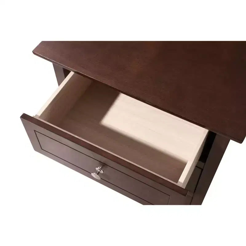 Table de Chevet Rectangulaire en Bois HomeStock pour Salon et Chambre à Coucher