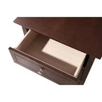 Table de Chevet Rectangulaire en Bois HomeStock pour Salon et Chambre à Coucher