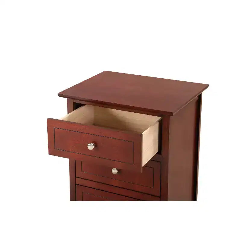 Table de Chevet Rectangulaire en Bois HomeStock pour Salon et Chambre à Coucher