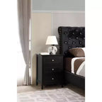 Table de Chevet Rectangulaire en Bois HomeStock pour Salon et Chambre à Coucher