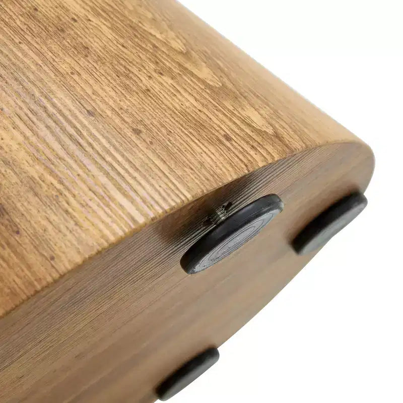 Table basse ronde en bois à piédestal GDFStudio Naives 23