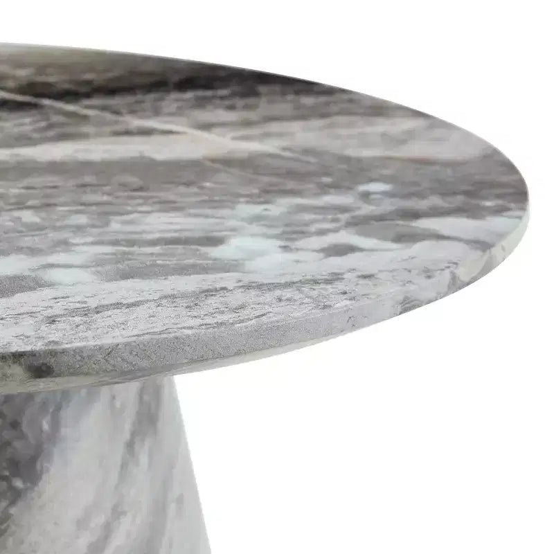 Table basse ronde en bois à piédestal GDFStudio Naives 23