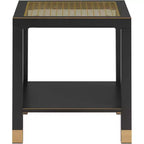 Table d'appoint moderne à 2 niveaux en verre et métal, polyvalente pour salon et chambre à coucher
