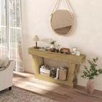 HOMCOM Console vintage de 160 cm, table d'entrée étroite