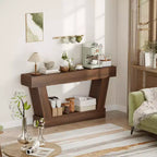 HOMCOM Console vintage de 160 cm, table d'entrée étroite