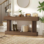 HOMCOM 63 Inch Long Console Table, Vintage Entryway Table