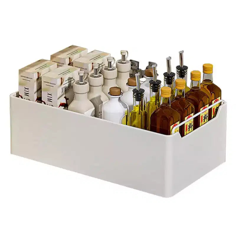 Pull Out Cabinet Organizer, No Drilling Slide Out Drawer Shelf, Heavy Duty Storage for Kitchen/Bathroom/Pantry