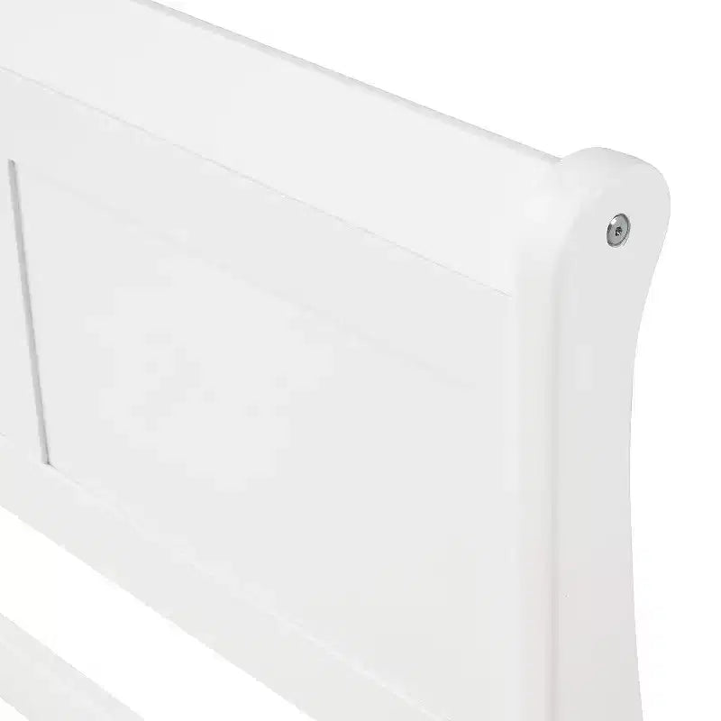Luxystar Lit plateforme moderne en bois double avec tête de lit,