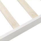 Luxystar Lit plateforme moderne en bois double avec tête de lit,
