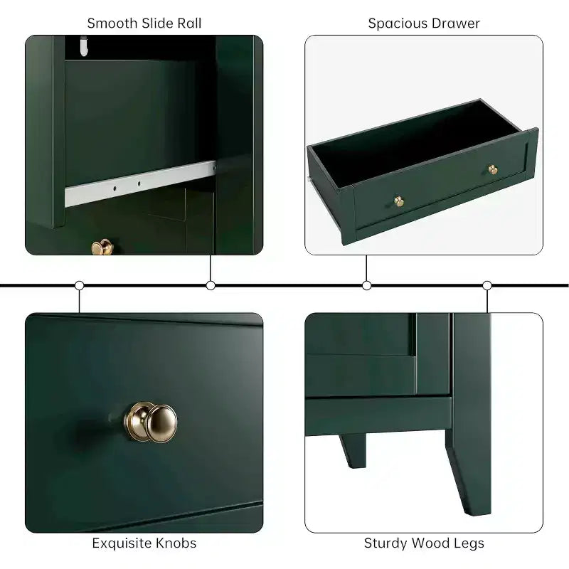 Commode à 5 tiroirs profonds, commode moderne en bois, pour entrée, salon