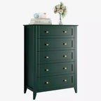 Commode à 5 tiroirs profonds, commode moderne en bois, pour entrée, salon