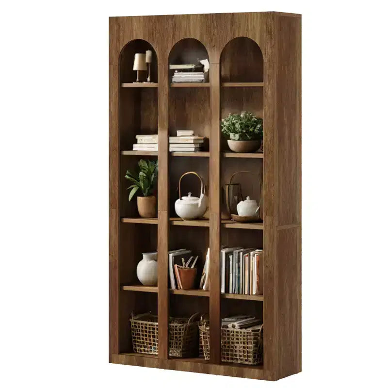 MAYEERTY Bibliothèque sur pied rétro pour bureau salon chambre bibliothèque