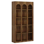 MAYEERTY Bibliothèque sur pied rétro pour bureau salon chambre bibliothèque