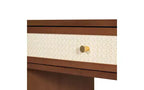 Coiffeuse moderne de 39 pouces avec miroir et lumières, 3 tiroirs, bloc d'alimentation intégré et tabouret assorti pour chambre à coucher