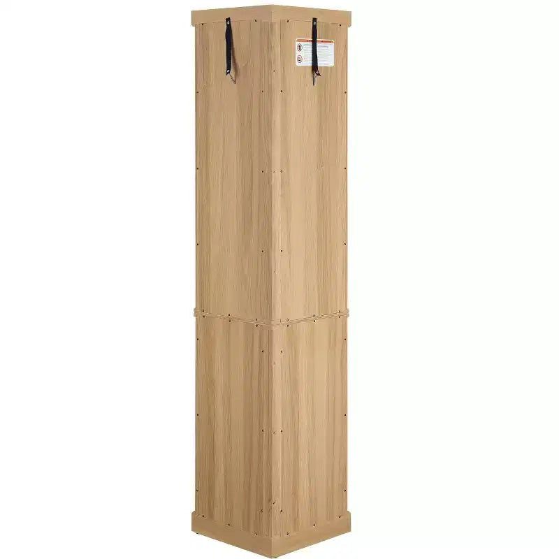 Meuble de rangement pour buanderie MAYEERTY en MDF, 2 portes, 3 étagères réglables