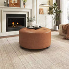 Christopher Knight Home Furina Ottoman rond capitonné moderne rembourré