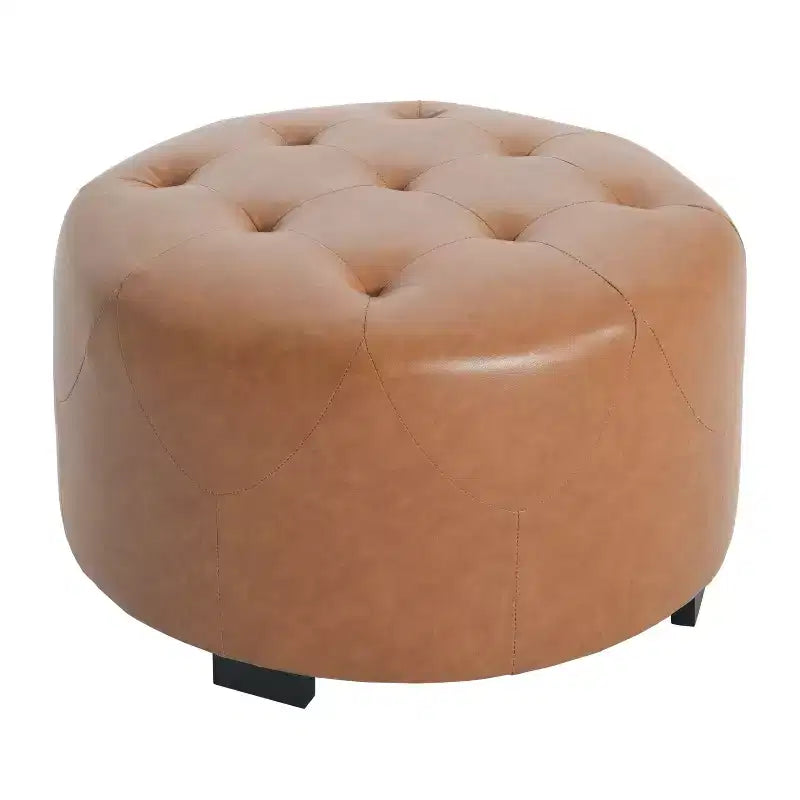Christopher Knight Home Furina Ottoman rond capitonné moderne rembourré
