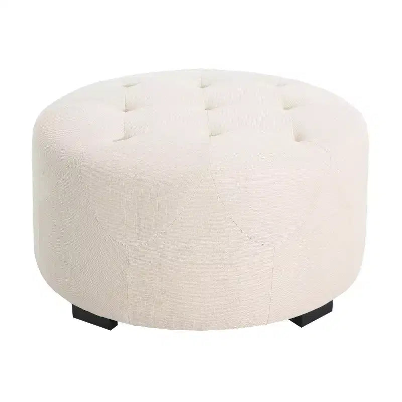 Christopher Knight Home Furina Ottoman rond capitonné moderne rembourré