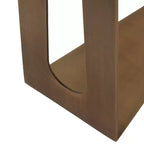 Table d'appoint ronde avec plateau en marbre et base en métal pour la décoration du salon ou de la chambre - Petite table d'appoint pour les petits espaces - 22, Ivoire et Gris