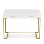 MAYEERTY Bureau d'ordinateur de 99 cm avec tiroirs, bureau d'étude et d'écriture moderne pour bureau à domicile
