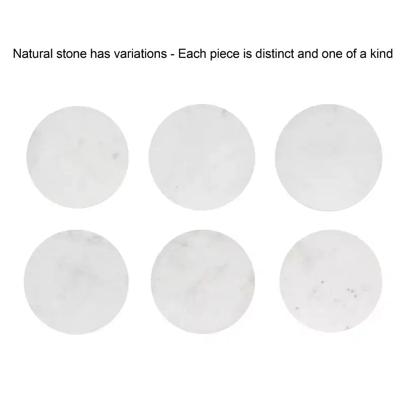 Table d'appoint ronde en marbre et métal Henshall de Kate et Laurel, blanc et bronze, 12x12x24