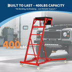 Siège à roulettes robuste pour camions et VUS – Hauteur réglable, capacité de 180 kg, plateforme rembourrée, roulettes pivotantes avec verrouillage, pochette à outils – Plusieurs couleurs