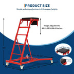 Siège à roulettes robuste pour camions et VUS – Hauteur réglable, capacité de 180 kg, plateforme rembourrée, roulettes pivotantes avec verrouillage, pochette à outils – Plusieurs couleurs