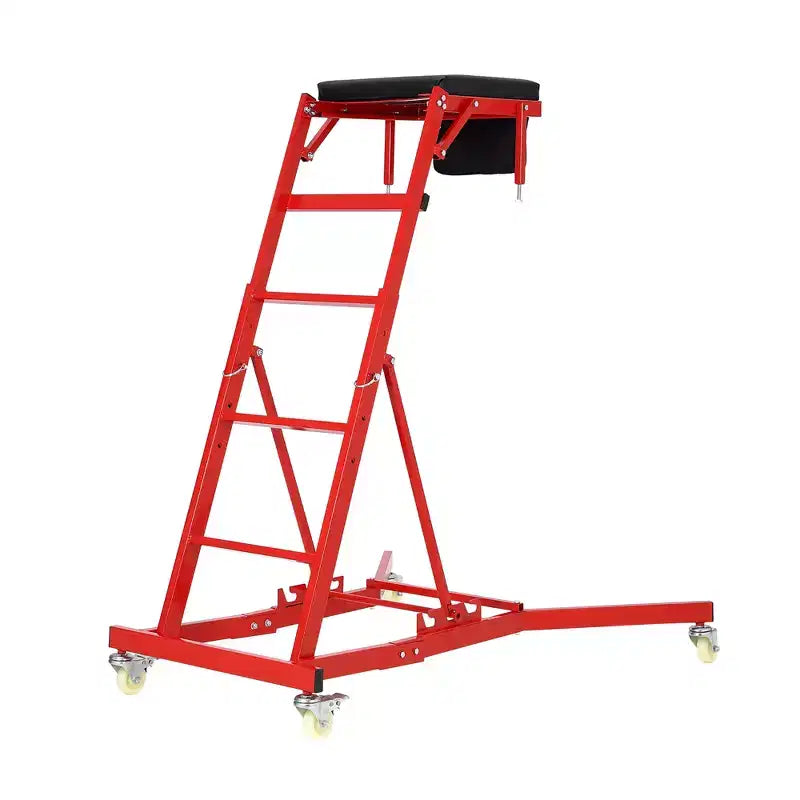 Siège à roulettes robuste pour camions et VUS – Hauteur réglable, capacité de 180 kg, plateforme rembourrée, roulettes pivotantes avec verrouillage, pochette à outils – Plusieurs couleurs