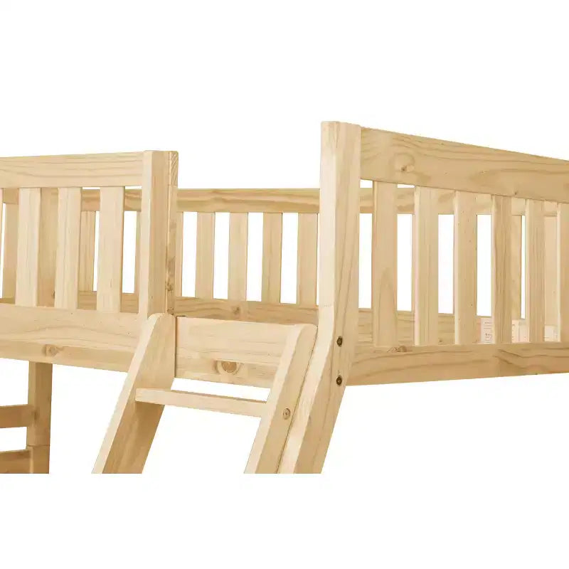 Lit superposé Bradley GDFStudio en bois moderne, double/double, avec tiroirs de rangement