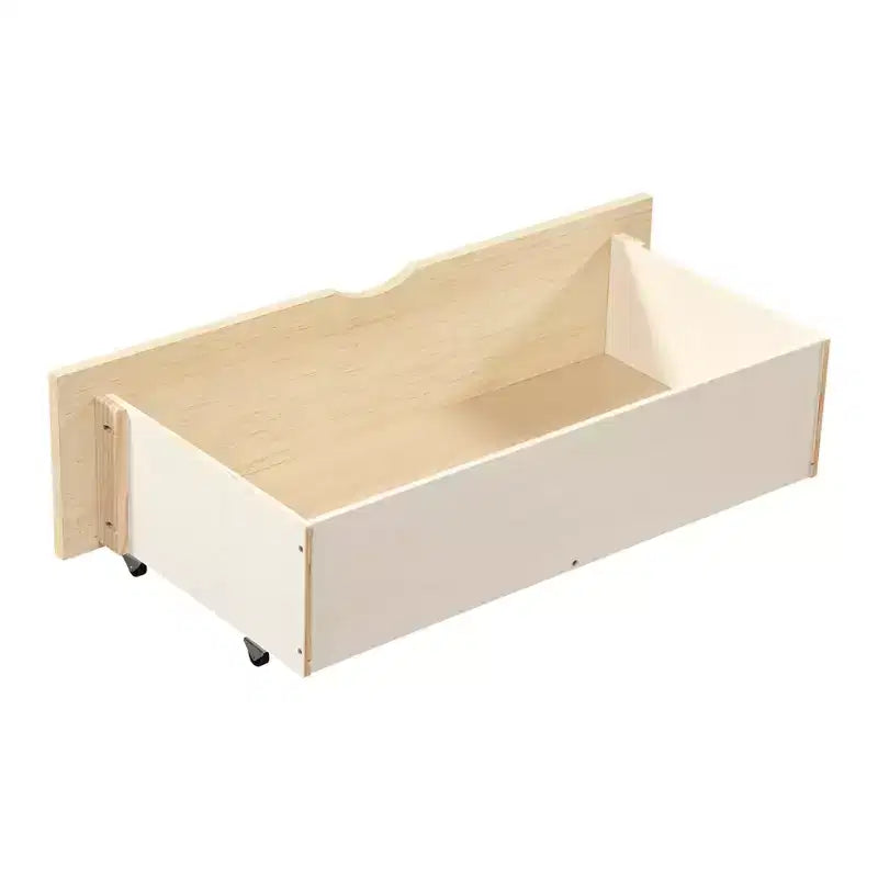 Lit superposé Bradley GDFStudio en bois moderne, double/double, avec tiroirs de rangement