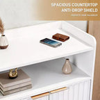 Karl Home Armoire à Lattes 2 Portes 2 Crochets Pieds Hauts 26,8 Largeur