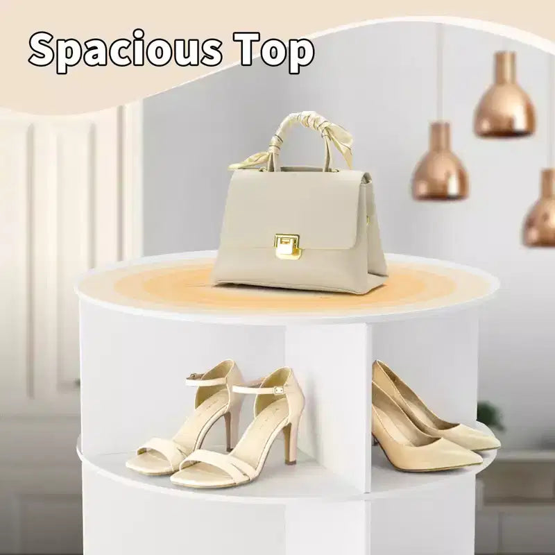 Karl Home Meuble à Chaussures WPC Rotatif à 360° à 7 Niveaux, Hauteur 72,4 po