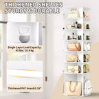 Karl Home Meuble à Chaussures WPC Rotatif à 360° à 7 Niveaux, Hauteur 72,4 po