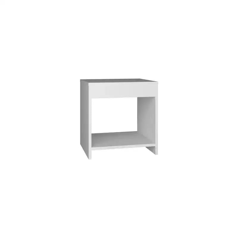 Conçue pour un usage quotidien pratique, cette table de chevet minimaliste haute Chroma de 16,5 po avec étagère ouverte offre un look moderne avec un rangement fonctionnel.
