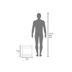 Conçue pour un usage quotidien pratique, cette table de chevet minimaliste haute Chroma de 16,5 po avec étagère ouverte offre un look moderne avec un rangement fonctionnel.