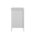 Table de chevet blanche à 3 tiroirs avec 3 ports USB pour chambre ou salon