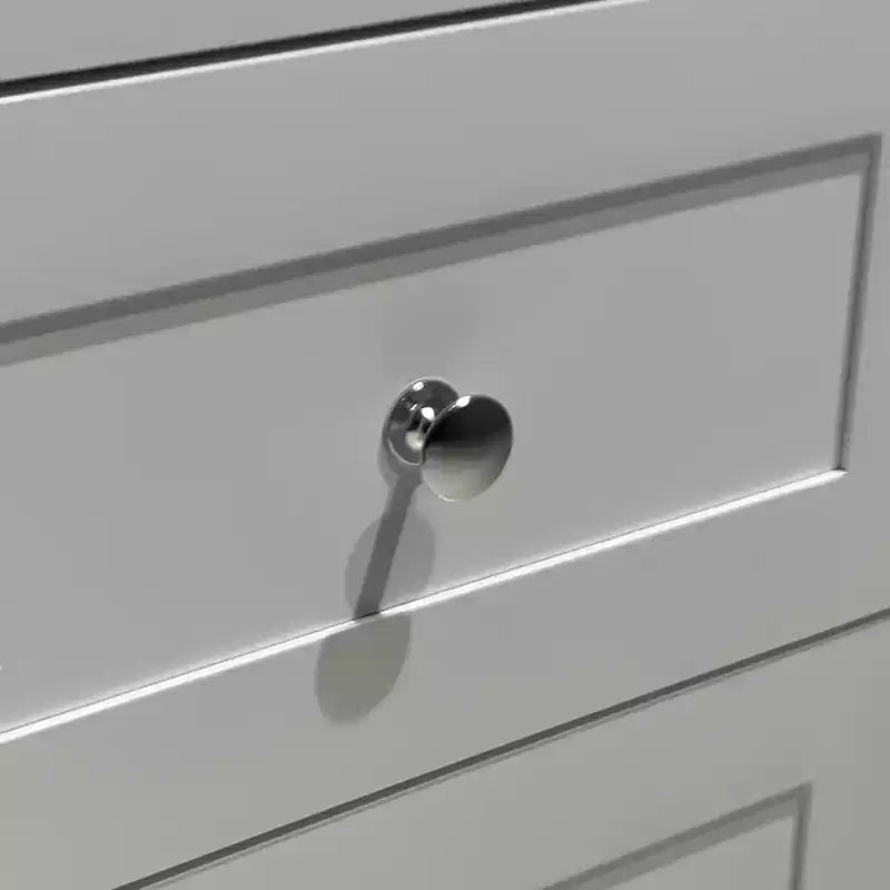 Table de chevet blanche à 3 tiroirs avec 3 ports USB pour chambre ou salon