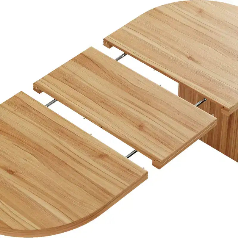 55.12-70.87Table à manger moderne extensible avec rallonges amovibles,Table de style milieu de siècle,Convient aux salles à manger