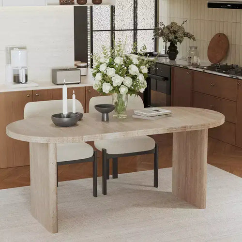 55.12-70.87Table à manger moderne extensible avec rallonges amovibles,Table de style milieu de siècle,Convient aux salles à manger
