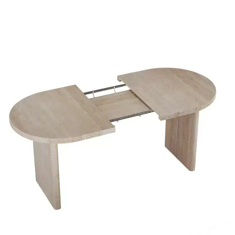 55.12-70.87Table à manger moderne extensible avec rallonges amovibles,Table de style milieu de siècle,Convient aux salles à manger