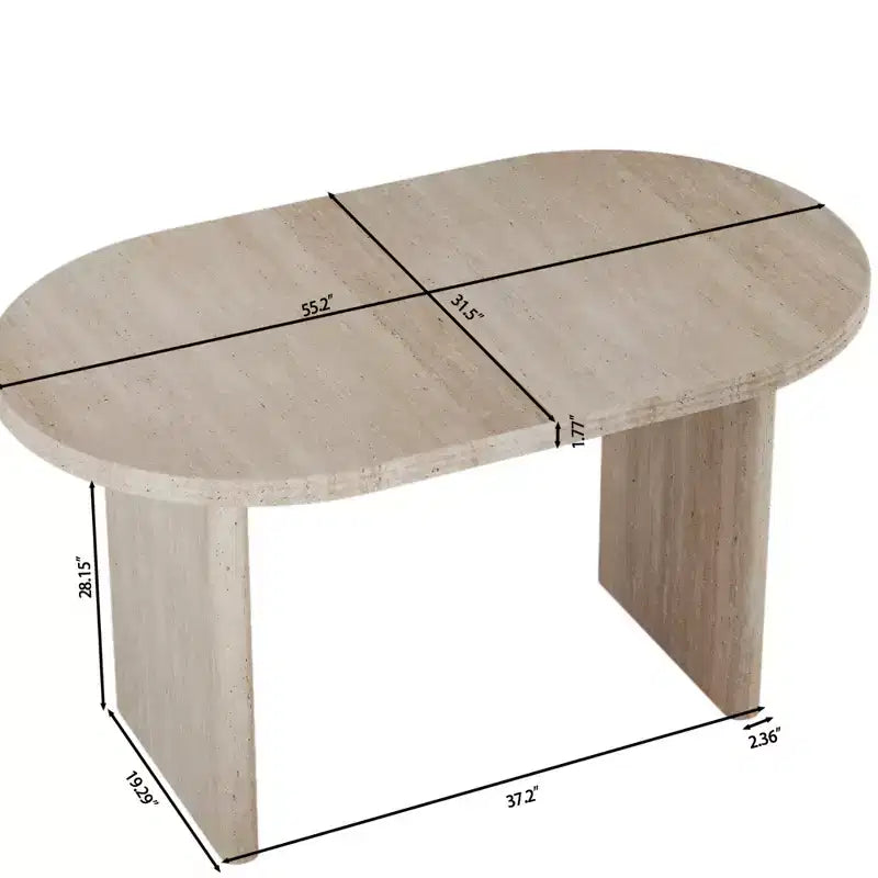 55.12-70.87Table à manger moderne extensible avec rallonges amovibles,Table de style milieu de siècle,Convient aux salles à manger