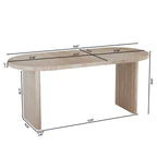 55.12-70.87Table à manger moderne extensible avec rallonges amovibles,Table de style milieu de siècle,Convient aux salles à manger