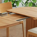 55.12-70.87Table à manger moderne extensible avec rallonges amovibles,Table de style milieu de siècle,Convient aux salles à manger