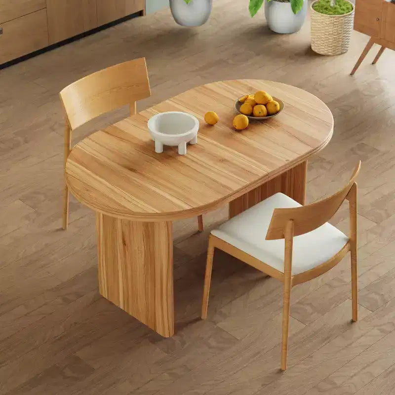 55.12-70.87Table à manger moderne extensible avec rallonges amovibles,Table de style milieu de siècle,Convient aux salles à manger