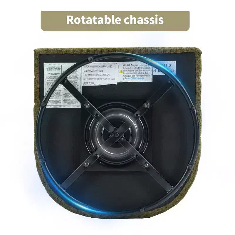 Fauteuil pivotant avec ottomane Bestier, fauteuil club de forme tonneau avec un design aux lignes épurées pour salon et chambre, fauteuil de lecture rond